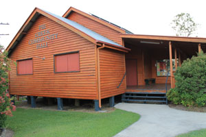 Pie Creek Community Hall main entrance